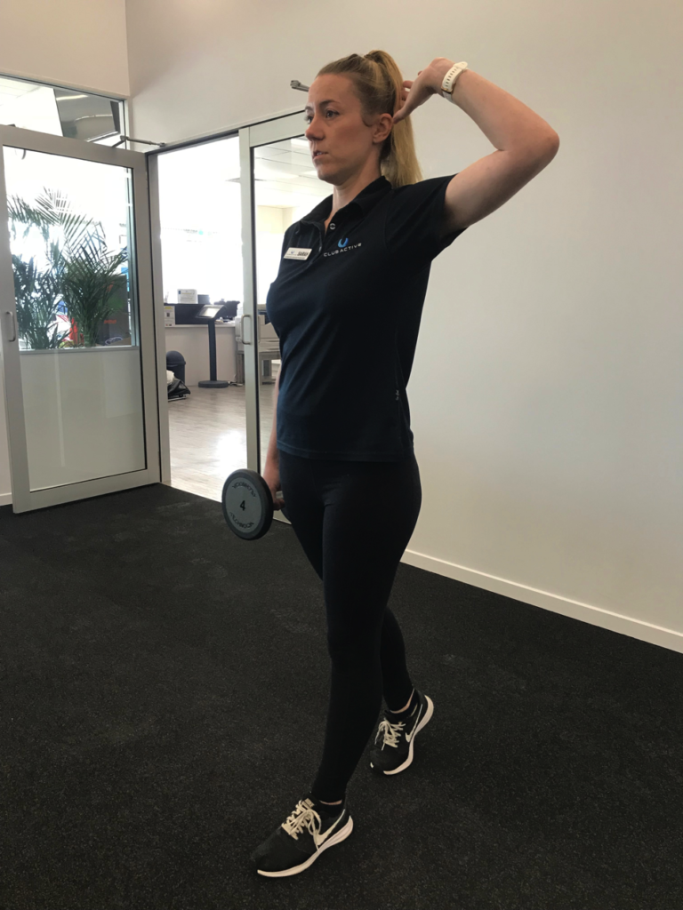 woman exercising